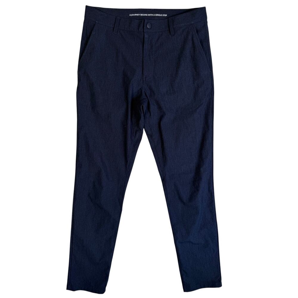 Rhone Men's Commuter Pant Trouser Slim Golf Athleisure Navy Heather 30 x 33